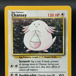 Pokemon TCG Chansey Base Set 3/102 Holo Unlimited Holo Rare - Image 2