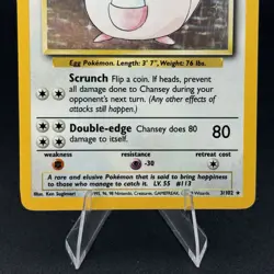 Pokemon TCG Chansey Base Set 3/102 Holo Unlimited Holo Rare - Image 3