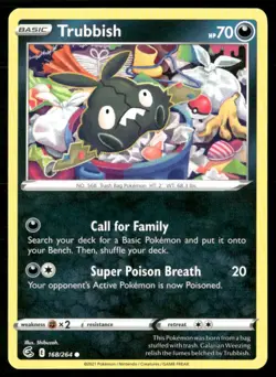 2021 Sword & Shield - Fusion Strike Trubbish Basic/Common #168 - Image 1