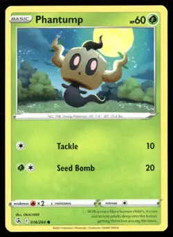 2021 Sword & Shield - Fusion Strike Phantump Basic/Common #16 - Image 1