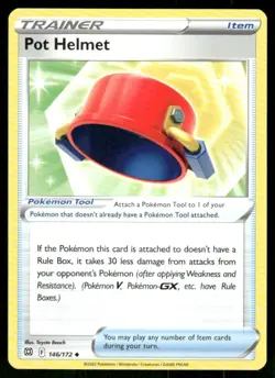 2022 Sword & Shield - Brilliant Stars Pot Helmet Uncommon #146 - Image 1