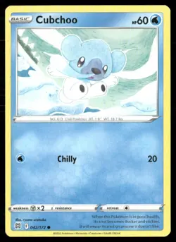 2022 Sword & Shield - Brilliant Stars Cubchoo Basic/Common #42 - Image 1