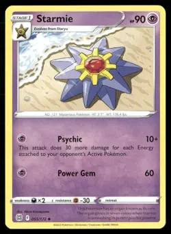 2022 Sword & Shield - Brilliant Stars Starmie Stage 1/Uncommon #55 - Image 1