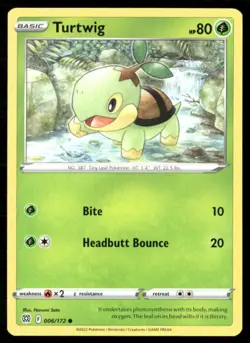 2022 Sword & Shield - Brilliant Stars Turtwig Basic/Common #6 - Image 1
