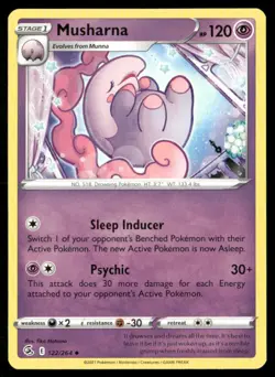 2021 Sword & Shield - Fusion Strike Musharna Stage 1/Uncommon #122 - Image 1