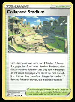 2022 Sword & Shield - Brilliant Stars Collapsed Stadium Uncommon #137 - Image 1