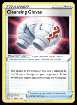 2022 Sword & Shield - Brilliant Stars Cleansing Gloves Uncommon #136 - Image 1