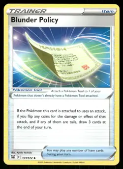 2022 Sword & Shield - Brilliant Stars Blunder Policy Uncommon #131 - Image 1