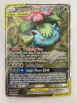 Pokemon: Venusaur & Snivy GX Sun & Moon Promo SM229 (Near Mint- Clean!) - Image 1