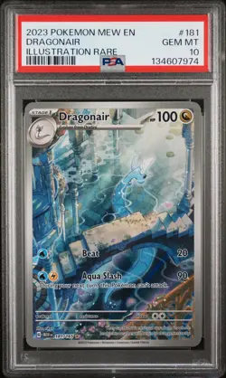 2023 POKEMON MEW EN-151 ILLUSTRATION RARE #181 DRAGONAIR PSA 10 - Image 1