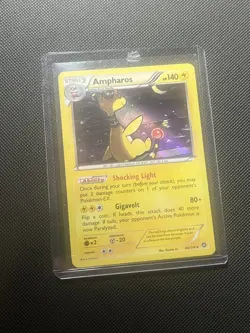 Pokemon 2016 XY Steam Siege 40/114 Holo Rare Ampharos - Image 1