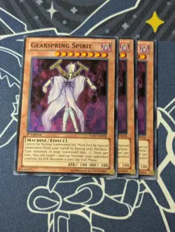 3x Gearspring Spirit - HA07-EN038 - Super Rare (NM) - Yugioh Playset - Image 1