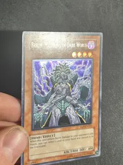 Yu-Gi-Oh Brron, Mad King of Dark World Ultimate Rare 1st Edition EEN-022 MP/LP - Image 3