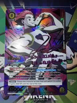 HUNTER x HUNTER Hisoka SR 2 Star Holo Autographed UEX04BT TTR2-024 Union Arena - Image 1