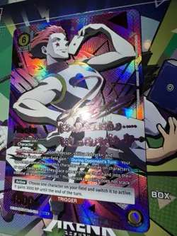 HUNTER x HUNTER Hisoka SR 2 Star Holo Autographed UEX04BT TTR2-024 Union Arena - Image 3
