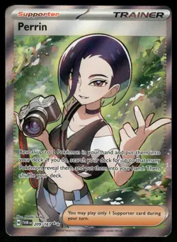 Pokemon Cards Perrin 209/167 Twilight Masquerade Ultra Rare LP - Image 1