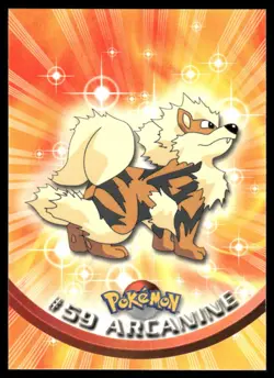 Pokemon Cards Arcanine #59 Topps Trading Cards Series 1 NM - Image 1