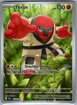 Throh 128/086 SV: Black Bolt - Pokemon Card - NM - Image 1