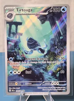 Tirtouga 106/086 Pokemon TCG SV Black Bolt Illustration Rare Holo Near Mint Card - Image 1