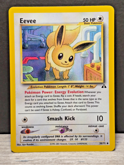 Eevee 38/75 Neo Discovery – WOTC 2001 – NM Vintage Pokemon Card - Image 1