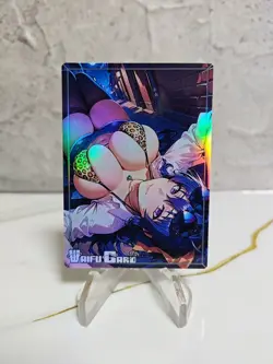 Akeno Himejima Trading Card Waifu Goddess Story Anime Girl holo Karte Manga Art - Image 1