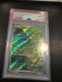 Bulbasaur 166/165 Sv2a: Pokemon Card 151 Holo (Japanese) PSA 10 - Image 1