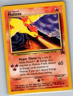 Moltres 21 Non Holo WoTC Promo - Pokemon Card - LP - Image 1