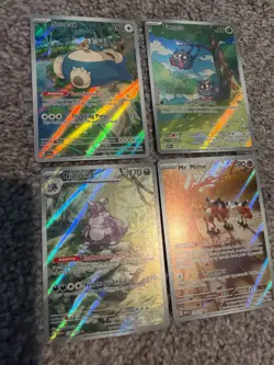 Random lot of 4 Pokemon 151 IRs and snorlax 151 promo Pokemon- TCG Trading Cards 636996769739 - Image 1