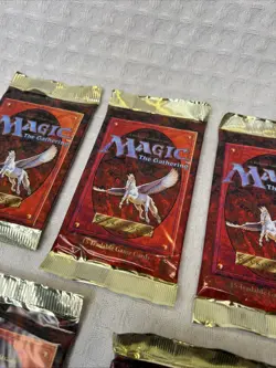 MTG Magic the Gathering Booster Pack Lot - Factory Sealed - 1994 - Lot Of 5 742818067003 - Image 5