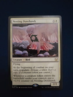 MTG Nesting Dovehawk Commander: March of the Machine 0017 Regular Rare - Image 1