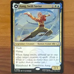 Aang, Swift Savior - Prerelease Foil Promo - Avatar TLA MTG - Image 1