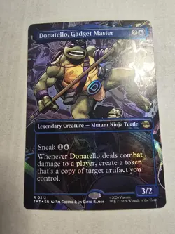 FOIL BORDERLESS Donatello, Gadget Master R 212 - TMNT MTG TMT - Image 1
