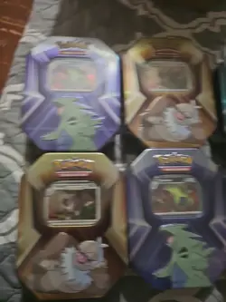 Lot Of 6 Pokemon TCG Triple Whammy Tins Factory Sealed - Image 1