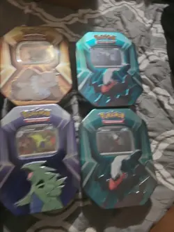 Lot Of 6 Pokemon TCG Triple Whammy Tins Factory Sealed - Image 2