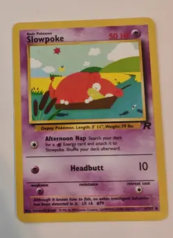 Slowpoke Team Rocket 67/82 Pokemon Card Non Holo WOTC Vintage 1999 - Image 1