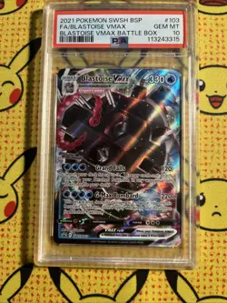 Pokemon Blastoise VMAX SWSH103: Sword & Shield Promo Cards Holo PSA 10 - Image 1