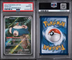 2023 POKEMON SVP EN-SV BLACK STAR PROMO 151 ELITE TRAINER BOX SNORLAX PSA 10 - Image 3