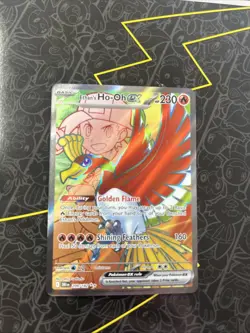 Pokemon TCG Ethan's Ho-Oh EX 209/182 Full Art, Destined Rivals - Image 1