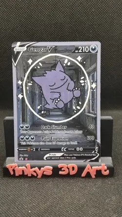bubble gengar Pokemon card TCG ( Fan Art) Crd1711 - Image 2
