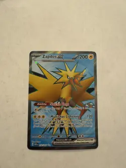 Zapdos ex – SV: Scarlet & Violet 151 Ultra Rare Holo Pokemon TCG Card 192/165 NM - Image 1