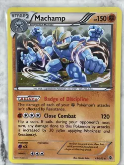 Machamp 49/101 Plasma Blast Holo Rare Pokemon TCG - Image 1