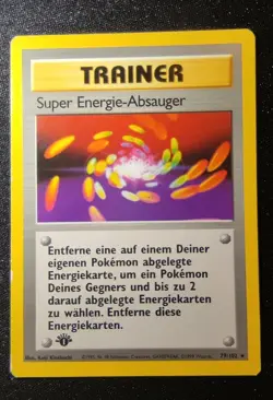 (EX+) Super Energie-Absauger 79/102 ✨ 1. Edition Basis Set Pokemon 🇩🇪 Deutsch - Image 2
