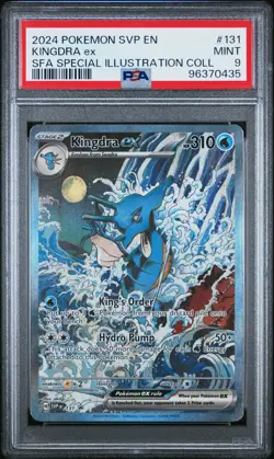 2024 POKEMON SVP EN SV BLACK STAR PROMO KINGDRA EX #131 PSA 9 - Image 1