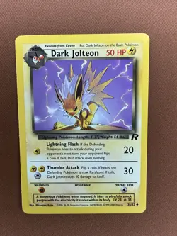 Pokemon Dark Jolteon Team Rocket Rare 38/82 2000 - Image 1