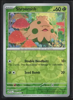 006/162 Shroomish - SV05 Temporal Forces - Reverse Holo NM Pokemon - Image 3