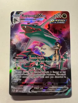 2022 POKEMON SWORD & SHIELD SILVER TEMPEST #TG20 FULL ART/RAYQUAZA VMAX - Image 1