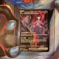 Pokemon TCG Team Rockets Mewtwo EX 213/182 Full Art Destined Rivals English - Image 1