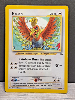 Ho-Oh 18/64 Neo Revelation 2001 Rare LP+/NM Pokemon TCG WOTC - Image 1