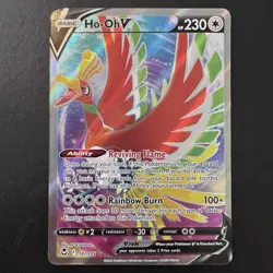 Pokemon TCG - Ho-Oh V 187/195 Silver Tempest - Full Art Ultra Rare Holo - NM - Image 3