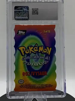 Pokemon Topps Ivysaur First Print Movie Die Cut 2 of 12 CGC 7.5 - Image 2